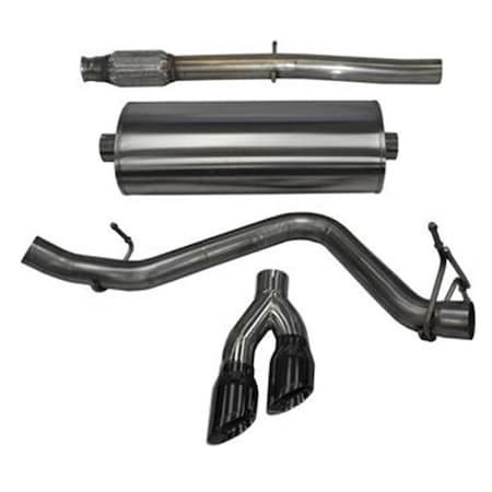 Corsa Exhaust Cat-Back Exhaust System with Dual Side Exit, Black 14873BLK